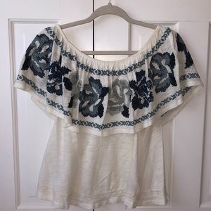 Free People “To the Left” Off the Shoulder Top